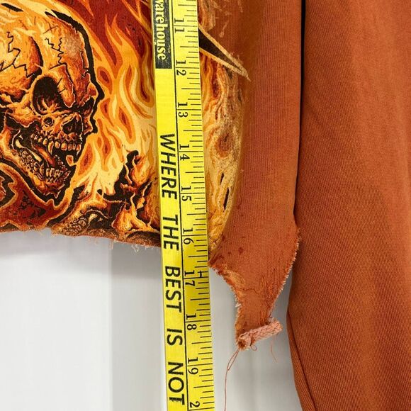 ZARA Women’s Cropped Metallica Sweatshirt Med Graphic Grunge Y2K Distressed NWT - Picture 12 of 15